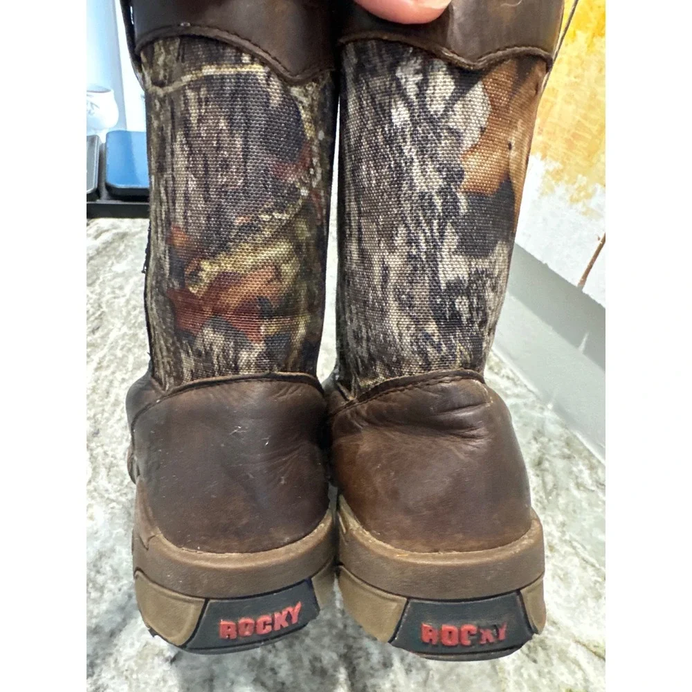 Boys‎ ROCKY KIDS' AZTEC WELLINGTON BOOT size 4M water resistant camouflage